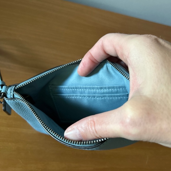 Coach Pebble Leather Wristlet - Picture 2 of 2